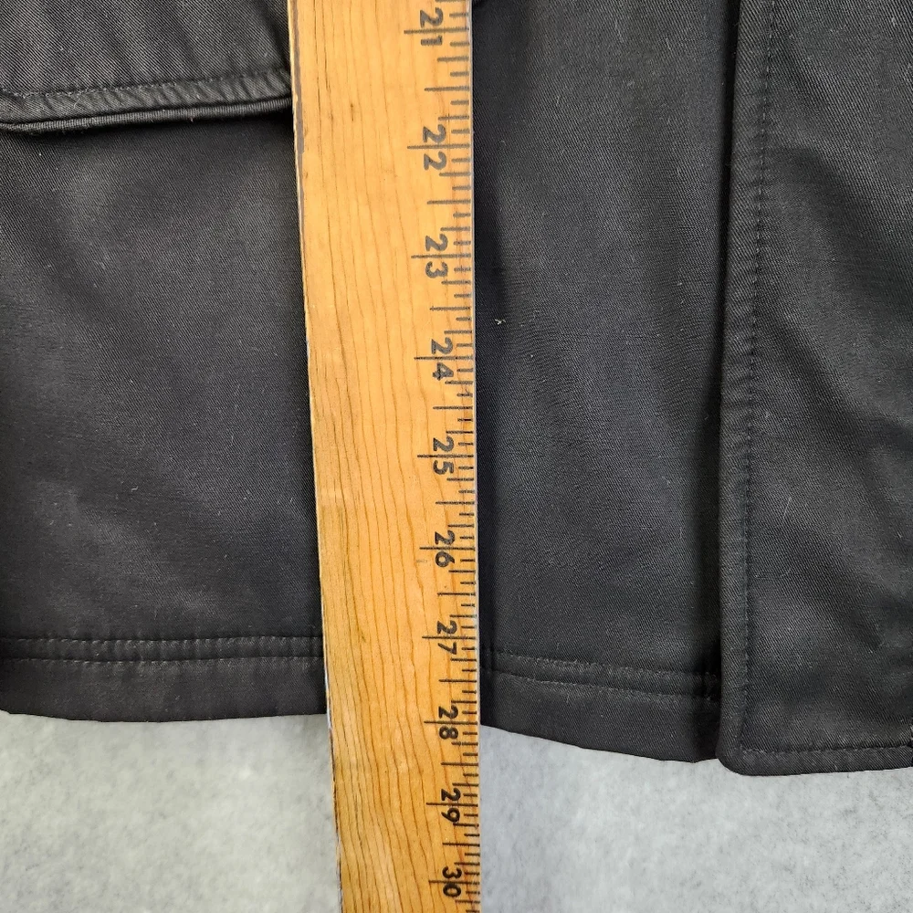 Banana Republic Men's Size Small Black Zip Up & Button Moto Style Jacket